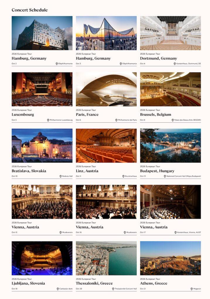 Cleveland Orchestra 2026 European tour
