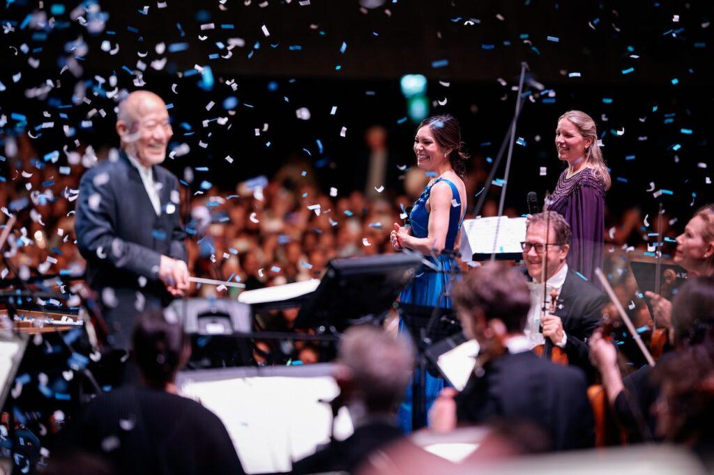 Grace Davidson and Janet Todd sing Studio Ghibli hits with Joe Hisaishi at the Ziggo Dome