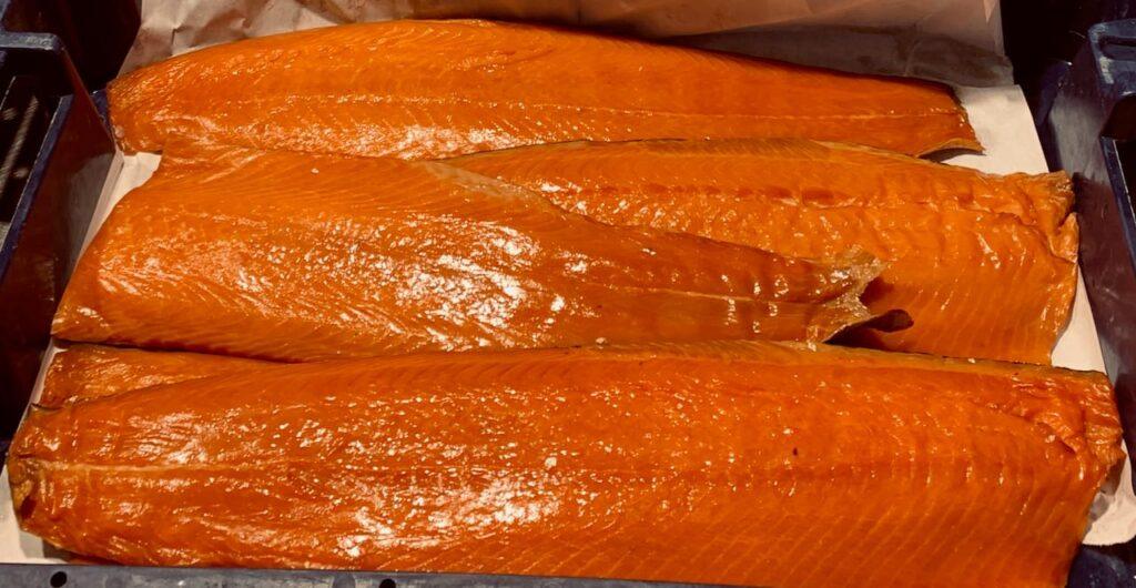 Cold smoked salmon fillet