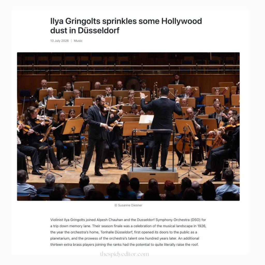 Ilya Gringolts  Alpesh  Dusseldorf