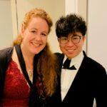 Kahchun Wong and Christianne Stotijn backstage after the performance © Clare Varney
