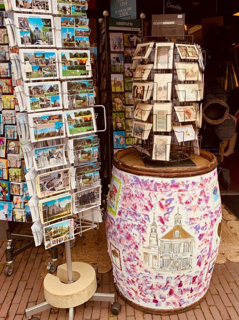 Outside the tourist information and newsagent!