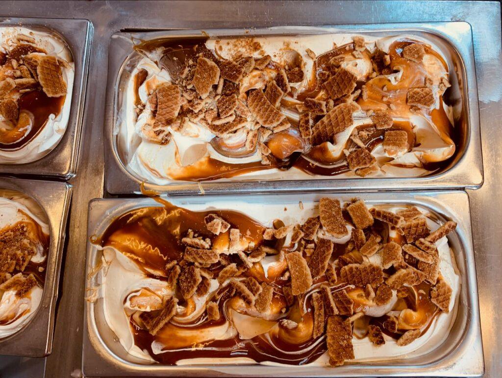 Stroopwafel ice-cream