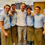 Boys looking happy