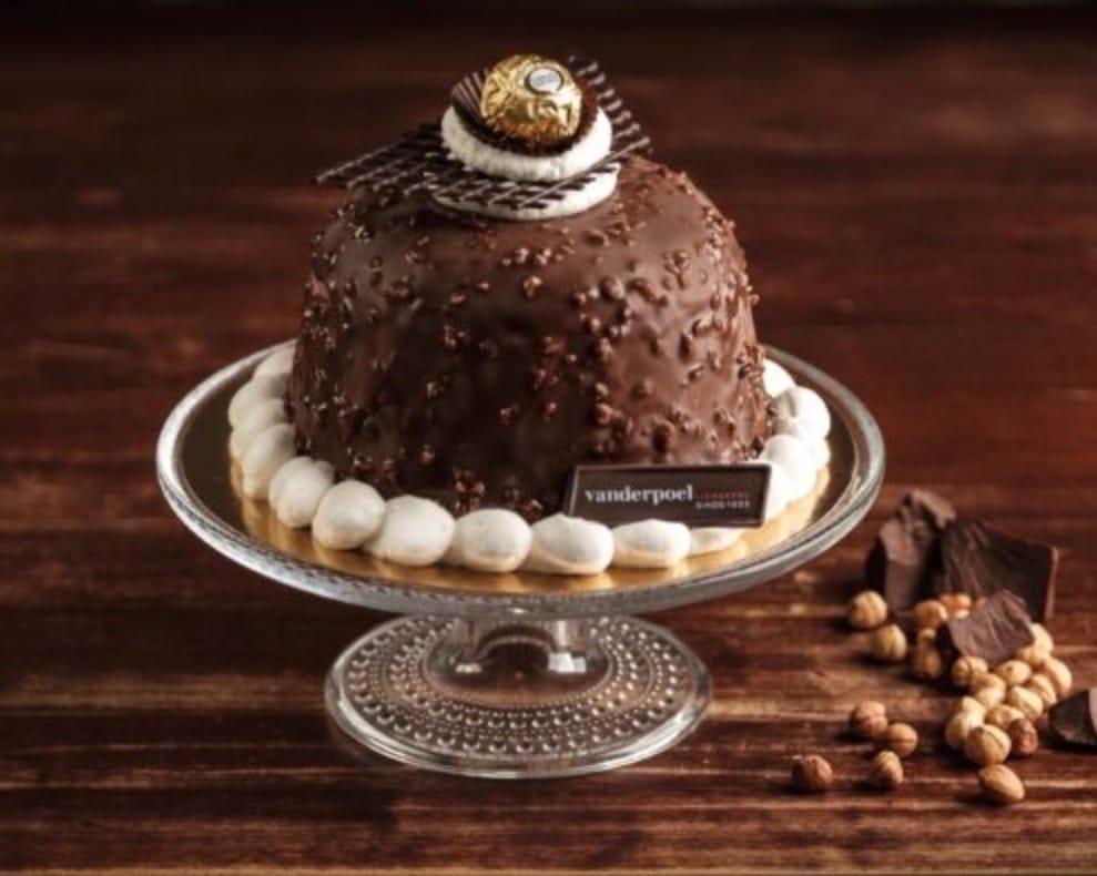 A Ferrero Rochero ice-cream cake