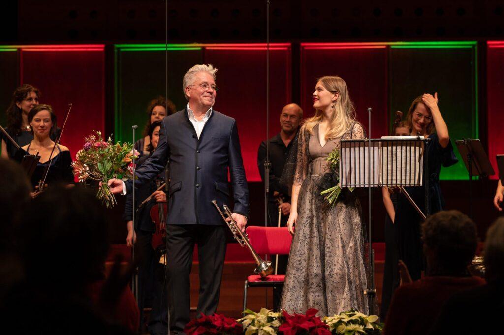 Håkan Hardenberger and Johanna Wallroth acknowledging the applause
© Anna van Kooij
