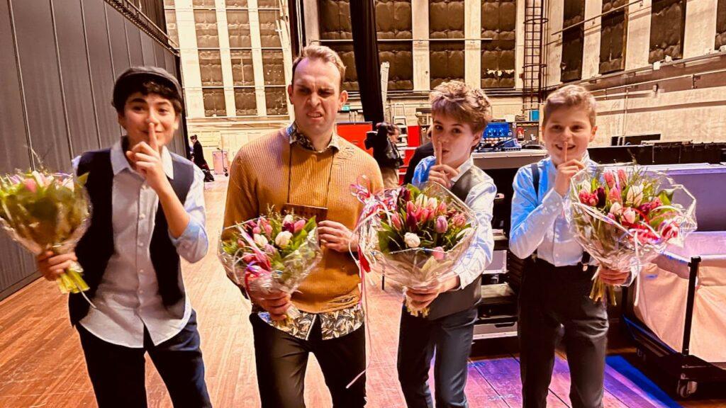 The boys' had us all scared when instructing Papageno for one last time to be quiet! © Clare Varney