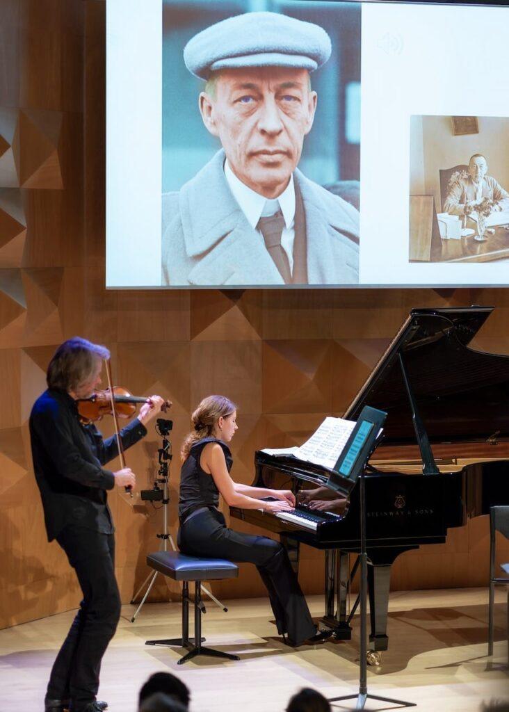 Vasheruk and Rowland performing Rachmaninov