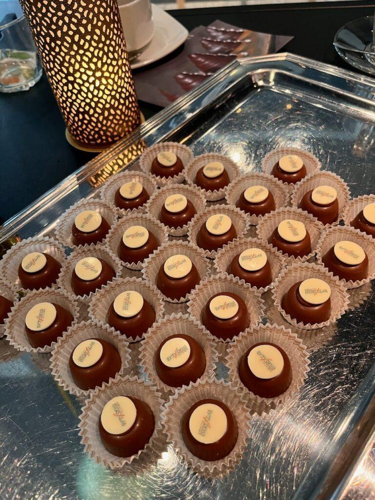 Specially commissioned chocolates