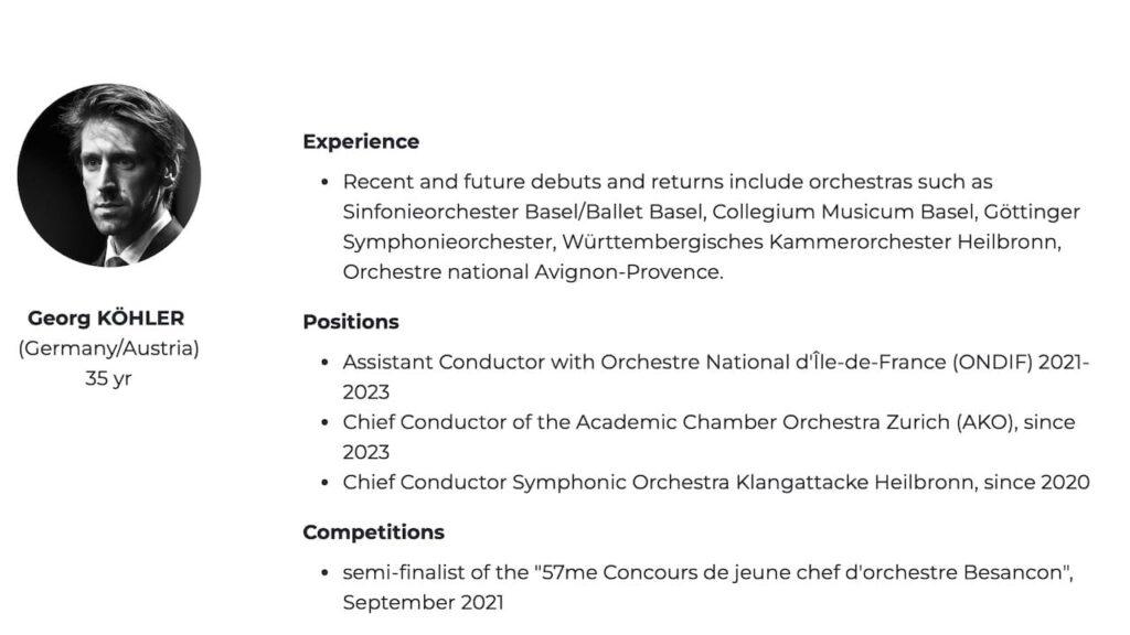 Mahler Conducting Competition bio