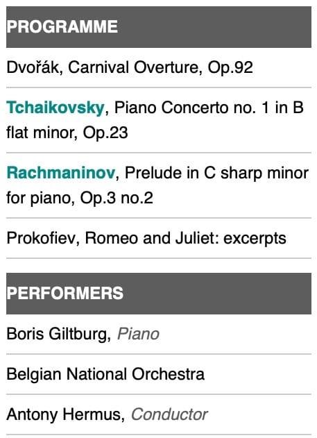 programme