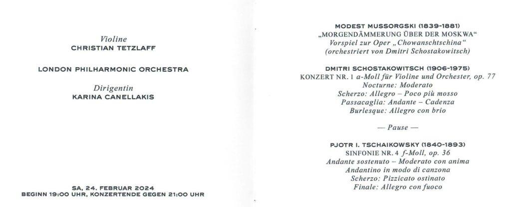 The programme