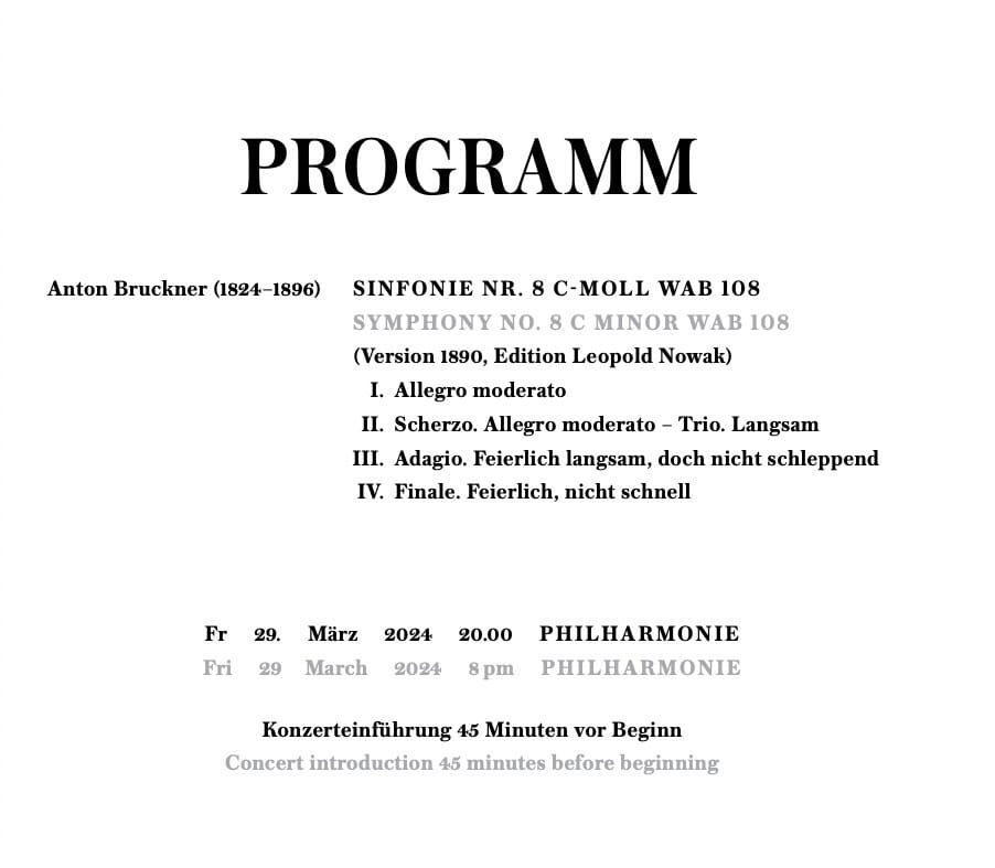 programme | Philharmonie