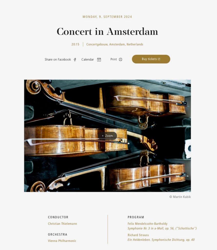 Vienna PHIL | CONCERTGEBOUW | Amsterdam | 2024