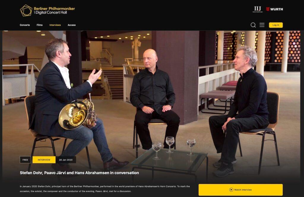 Dohr | Järvi | Abrahamsen talk music