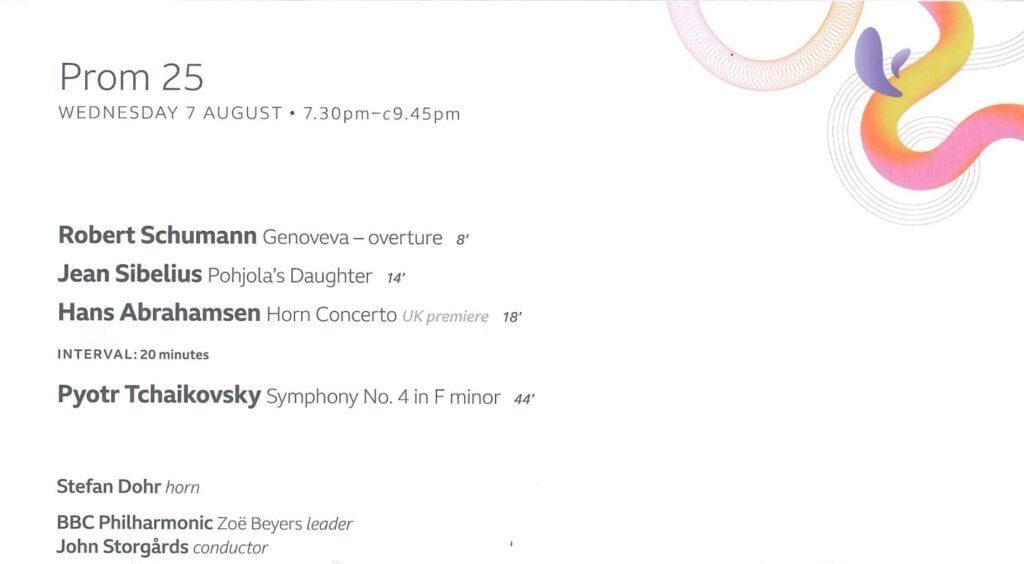 Prom 25 programme