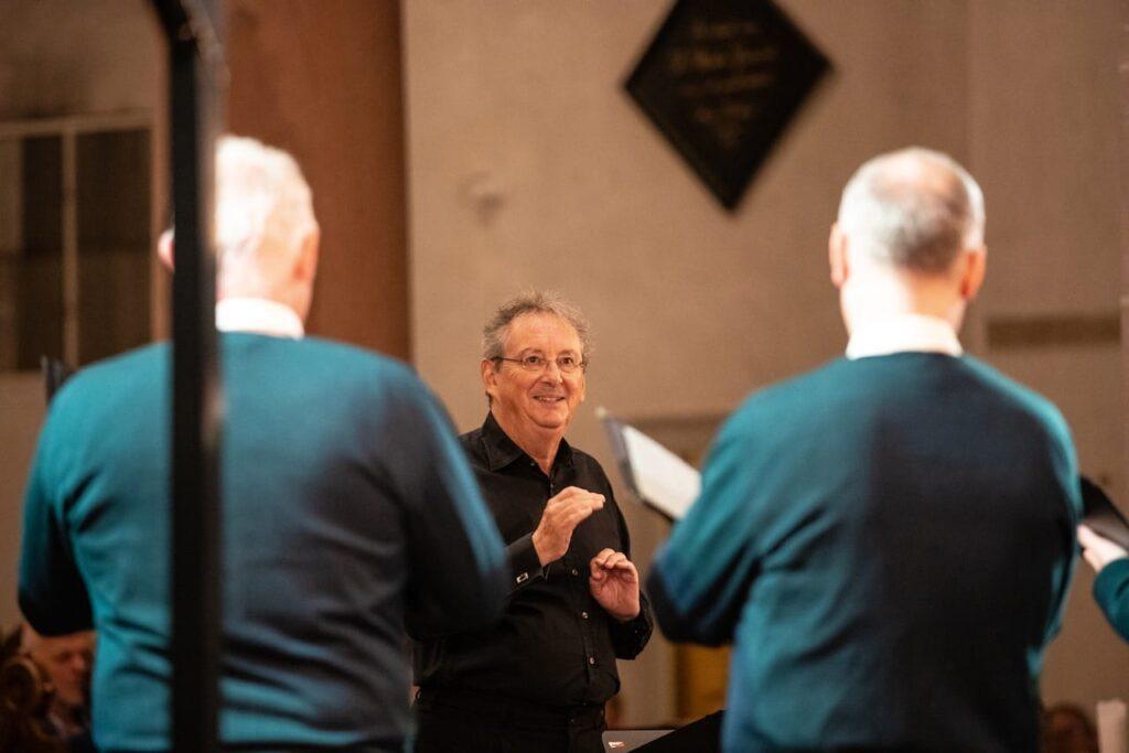 Peter Phillips conducting the Nederlands Kamerkoor