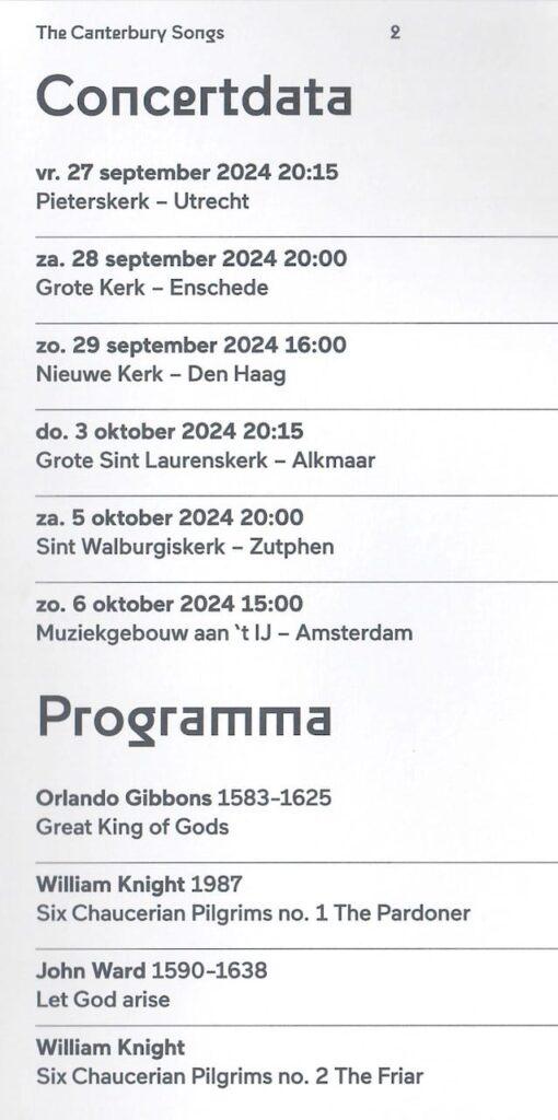 programme