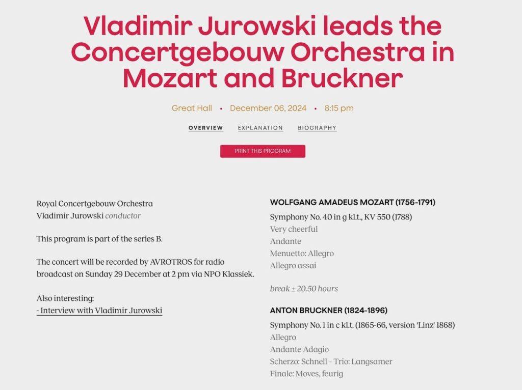 the Bruckner programme