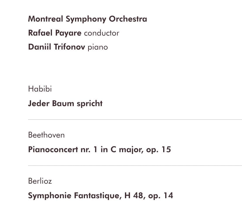 the programme