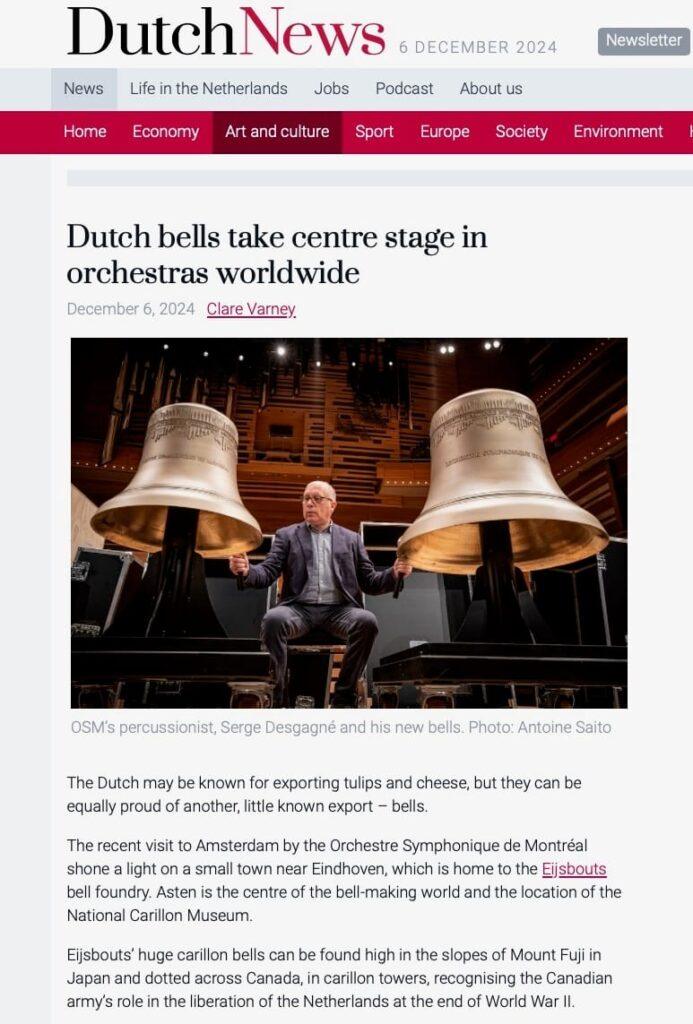 Dutch News article