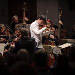 Theotime playing the violin