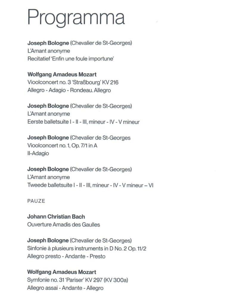 the programme