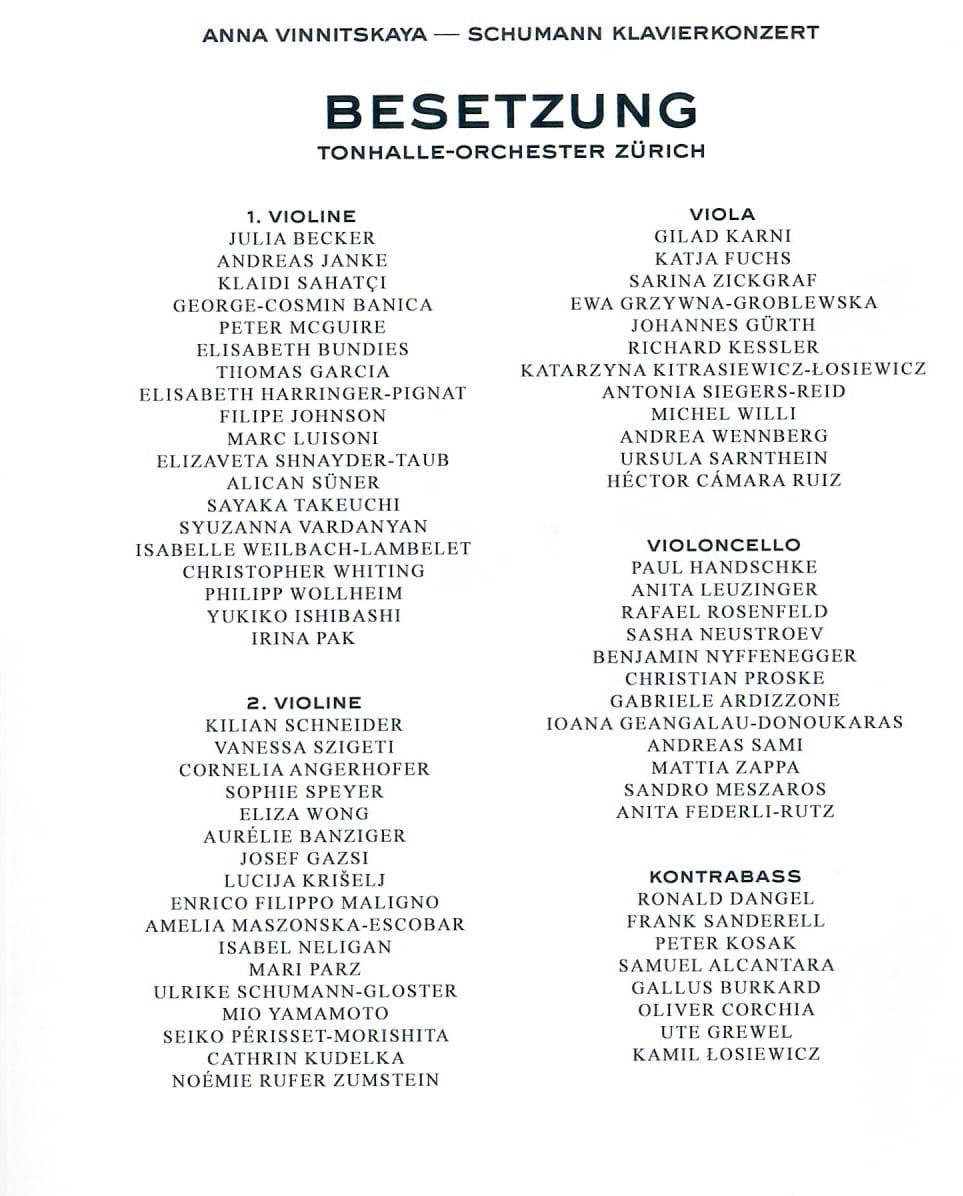 Members of the orchestra
