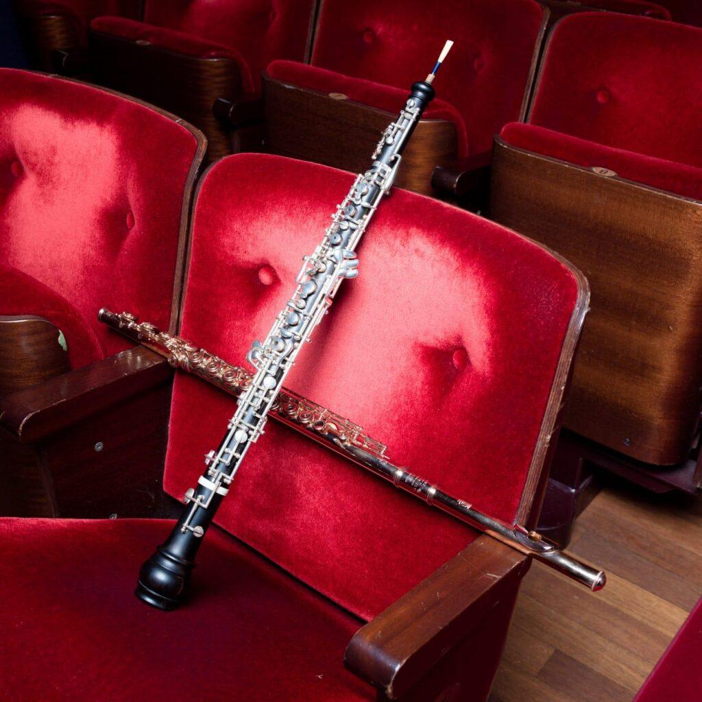 A flute and clarinet