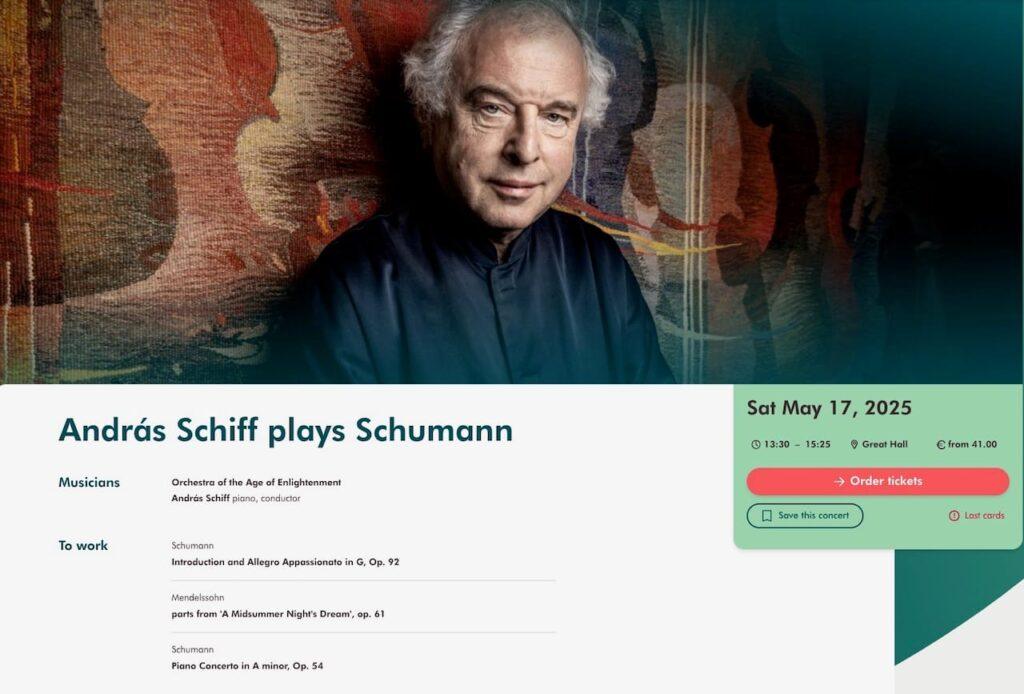 Andras Schiff Concertgebouw