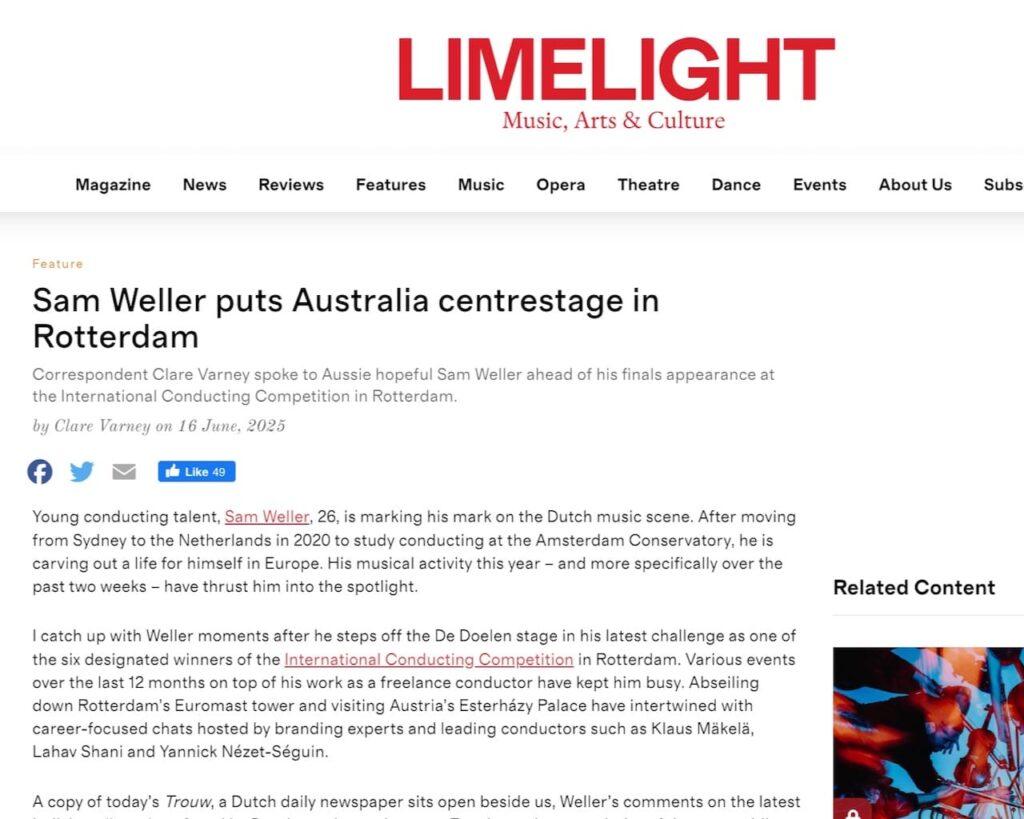 Sam Weller article