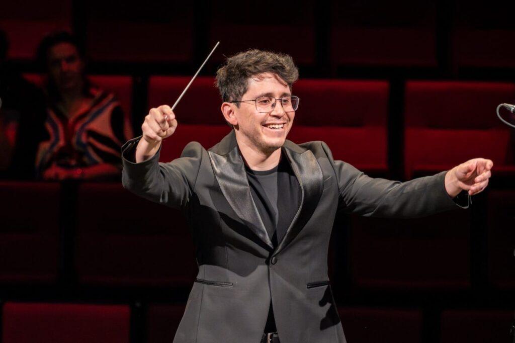 Man conducting orchestra