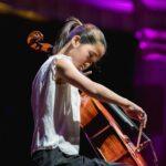 girl playing cello