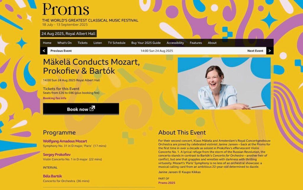 Makela and Jansen at the BBC Proms