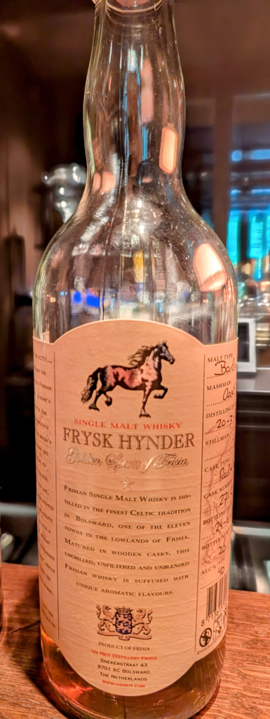 bottle of Dutch whisky