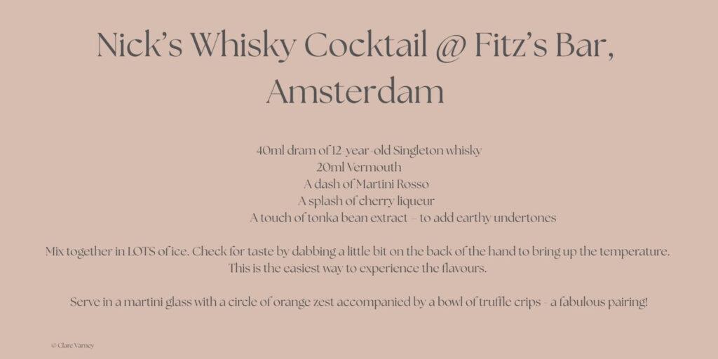 Whisky cocktail
