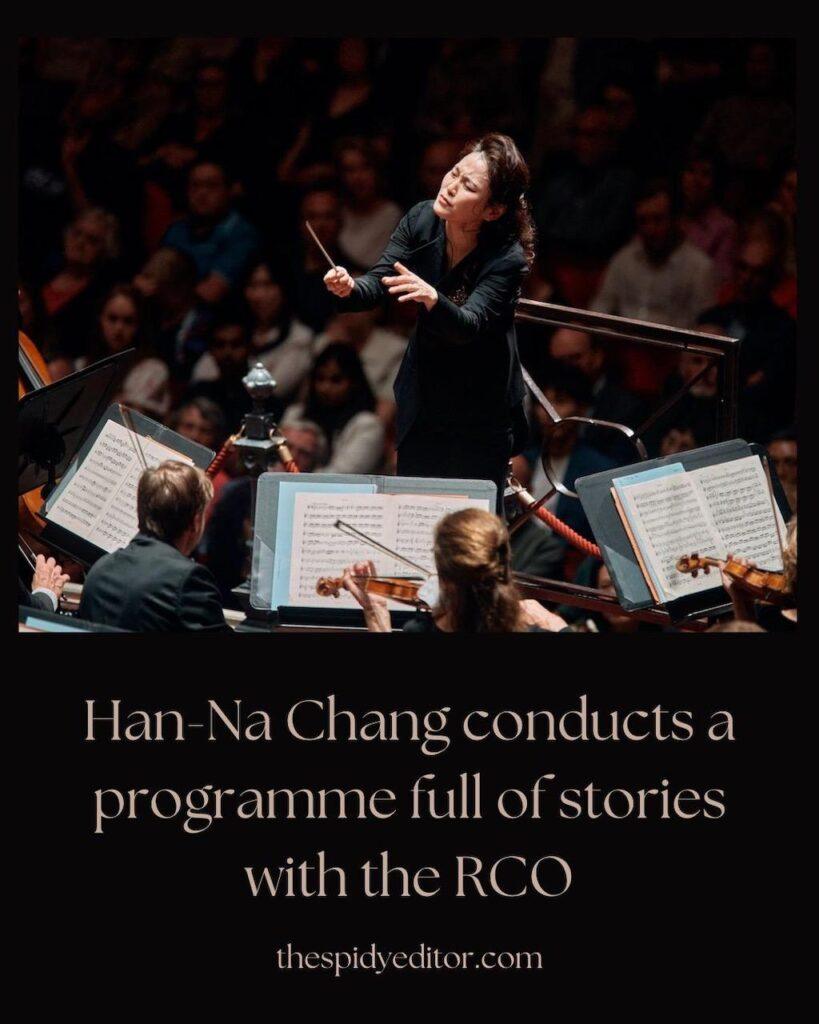 Lady conducting in the Concertgebouw