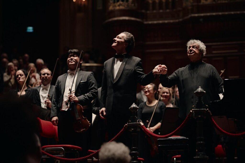 Evgeny Kissin and Semyon Bychkov at the Concertgebouw