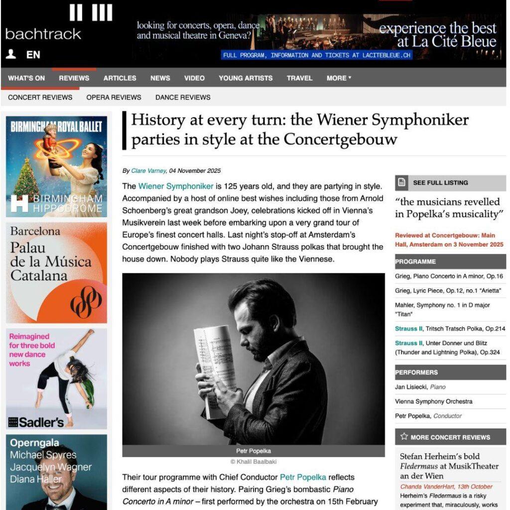 Vienna Symphoniker | Bachtrack review | Clare Varney