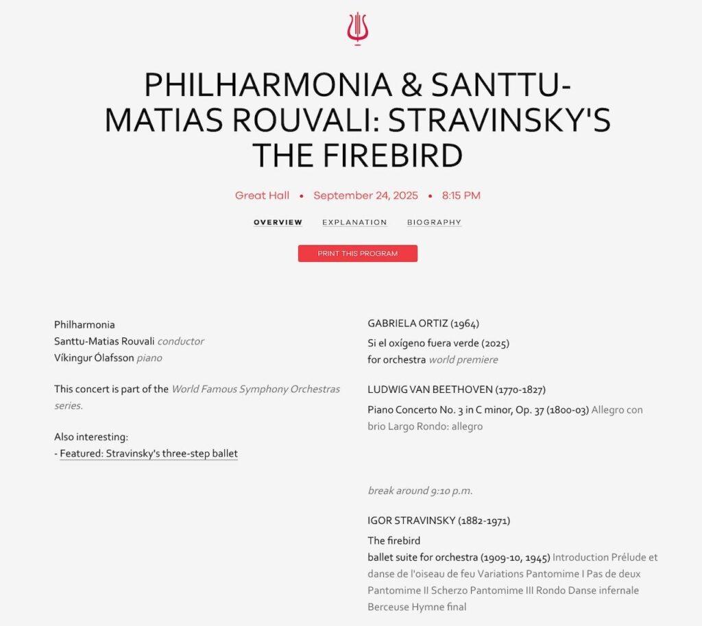 Vikingur | Ortiz | Philharmonia programme