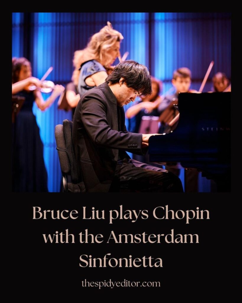 Bruce Liu plays the piano