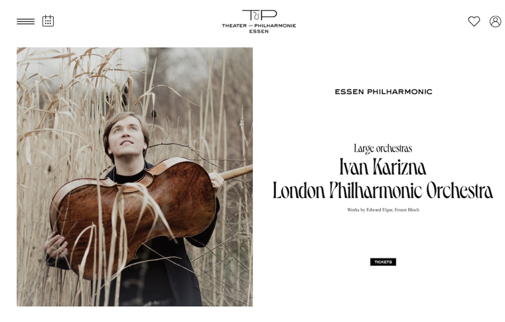 Ivan Karizna plays the cello