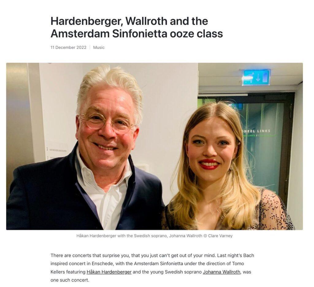 Håkan Hardenberger and Johanna Wallroth review