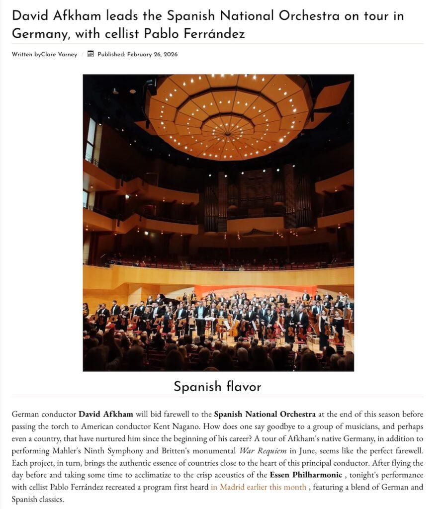 Spanish National Orchestra | Platea review
