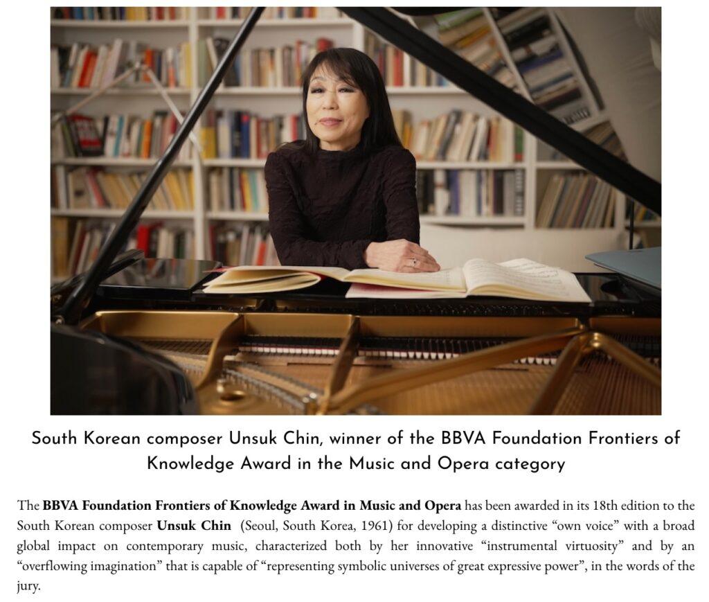 Unsuk Chin Award article