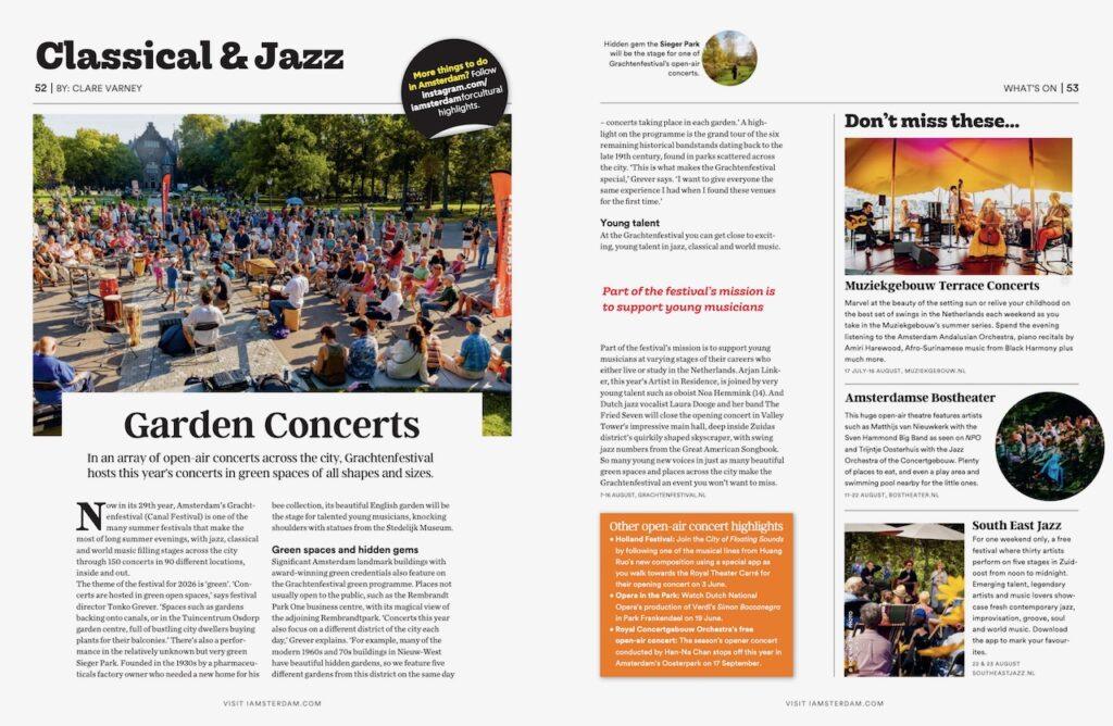 I amsterdam Classical and Jazz Summer 2026