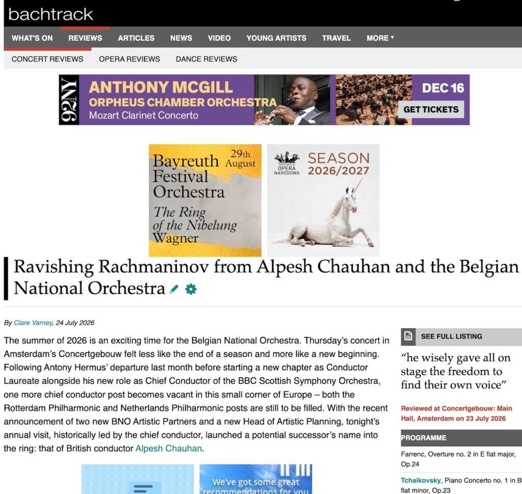 Belgian Bachtrack July 2026